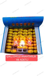 Işıklı Emoji Anahtarlık